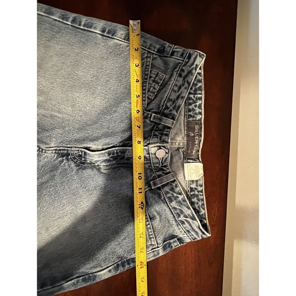 Vtg Silvertab Levis Y2K Womens Jeans 3 S (28x29) Short Cotton Denim Straight - Picture 5 of 8
